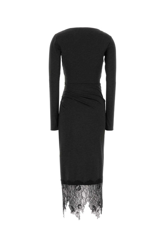 ABITO LONGUETTE FONDO PIZZO DRESSES