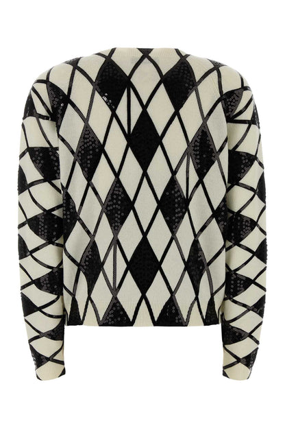 CARDIGAN DETTAGLIO GEOMETRICO KNITWEARS