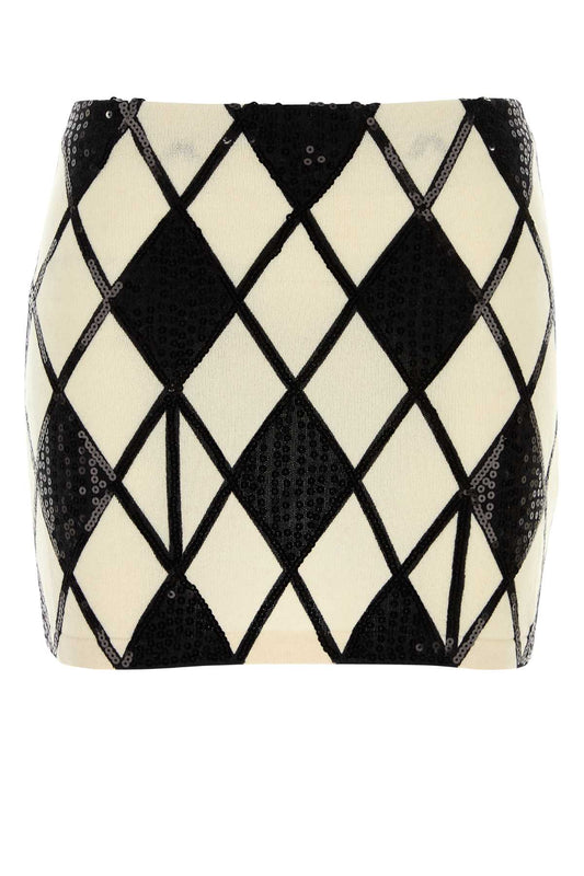 GONNA DETTAGLIO GEOMETRICO SKIRTS