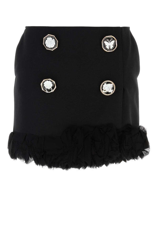 GONNA CORTA DETTAGLIO BOTTONE SKIRTS