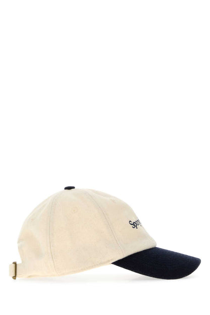 SERIF LOGO WOOL HAT HATS AND HAIRBANDS