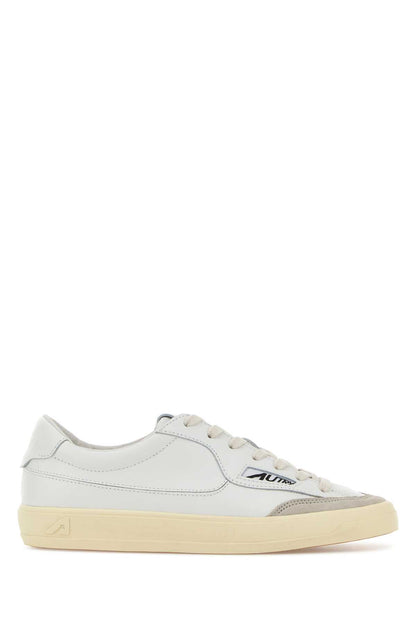 WINDSCAPE LOW WOM UK01 LEATHER/SUEDE WHITE/WHITE SNEAKERS