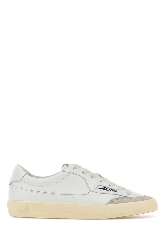 WINDSCAPE LOW WOM UK01 LEATHER/SUEDE WHITE/WHITE SNEAKERS