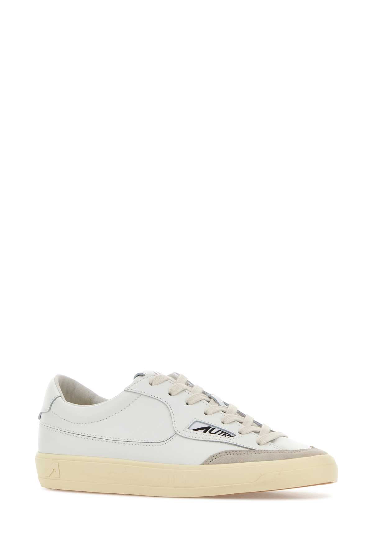 WINDSCAPE LOW WOM UK01 LEATHER/SUEDE WHITE/WHITE SNEAKERS
