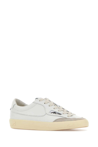 WINDSCAPE LOW WOM UK01 LEATHER/SUEDE WHITE/WHITE SNEAKERS