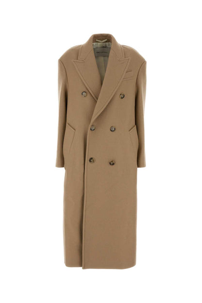 DOUBLEBREASTEDLONGCOZYCOAT COATS