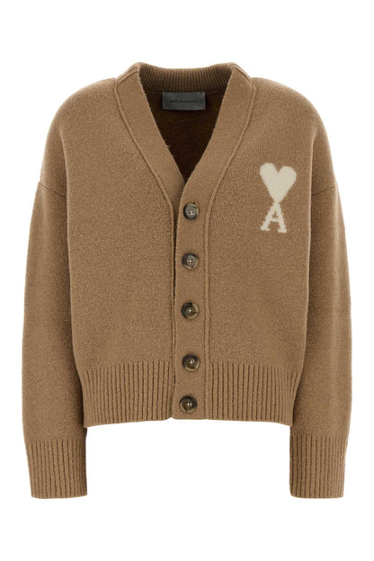 QUOTA-VNECKCARDIGANWITHAMIDECOEUR KNITWEARS