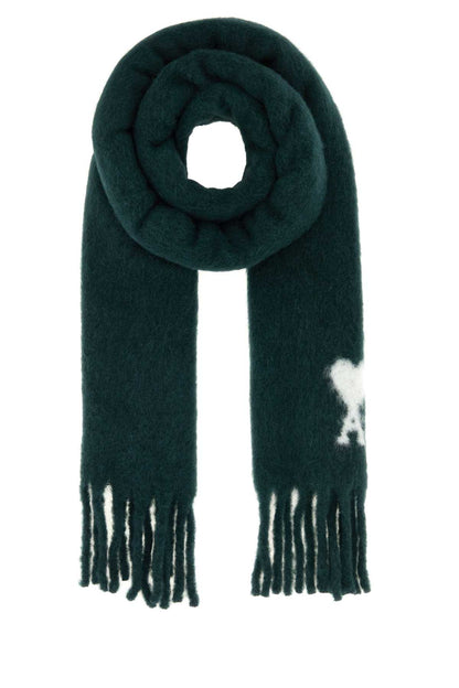 QUOTA-ALPAGAWOOLSCARFWITHOFFWHITEAMIDECOEURJACQUAR SCARFS AND FOULARDS