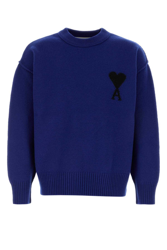 QUOTA-CREWNECKSWEATERWITHCONTRASTEDAMIDECOEUR KNITWEARS