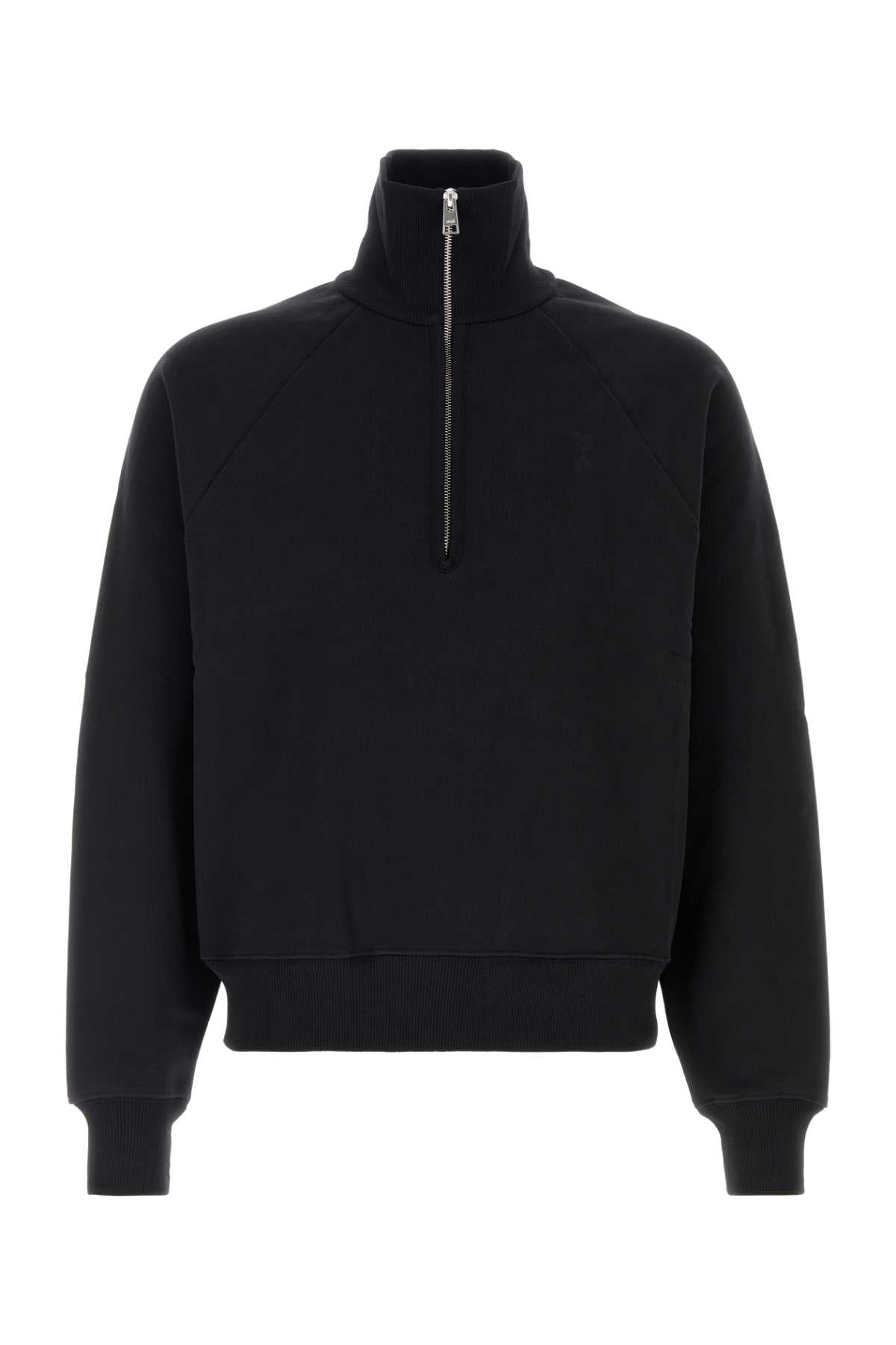 QUOTA-ZIPPEDSWEATSHIRTWITHTONALEMBOSSEDAMIDECOEUR SWEATSHIRTS