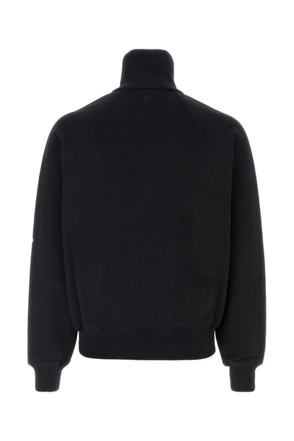 QUOTA-ZIPPEDSWEATSHIRTWITHTONALEMBOSSEDAMIDECOEUR SWEATSHIRTS