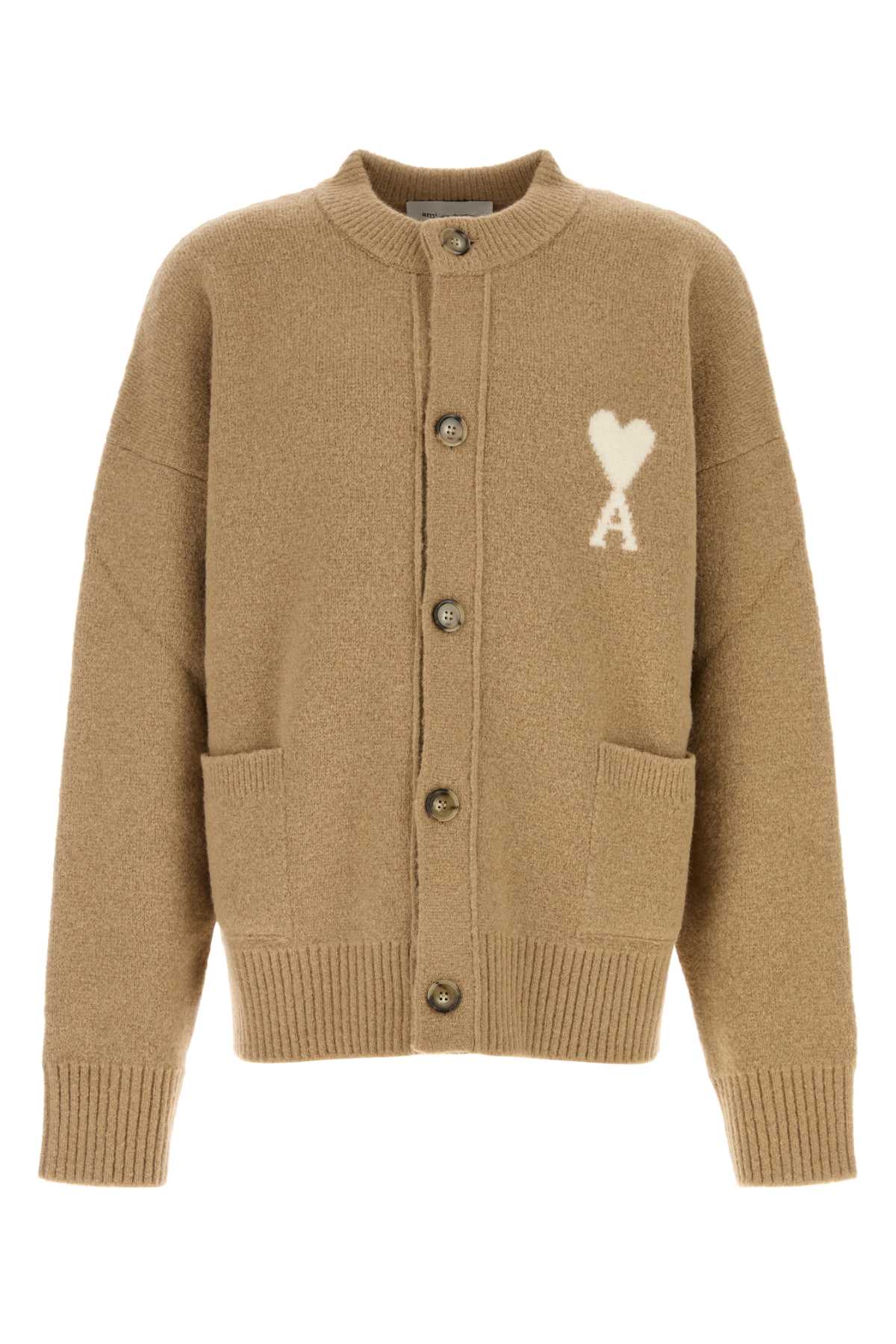 QUOTA-CREWNECKCARDIGANWITHAMIDECOEUR KNITWEARS