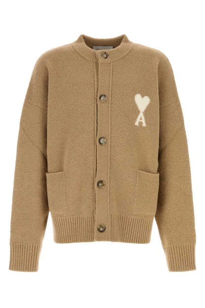 QUOTA-CREWNECKCARDIGANWITHAMIDECOEUR KNITWEARS