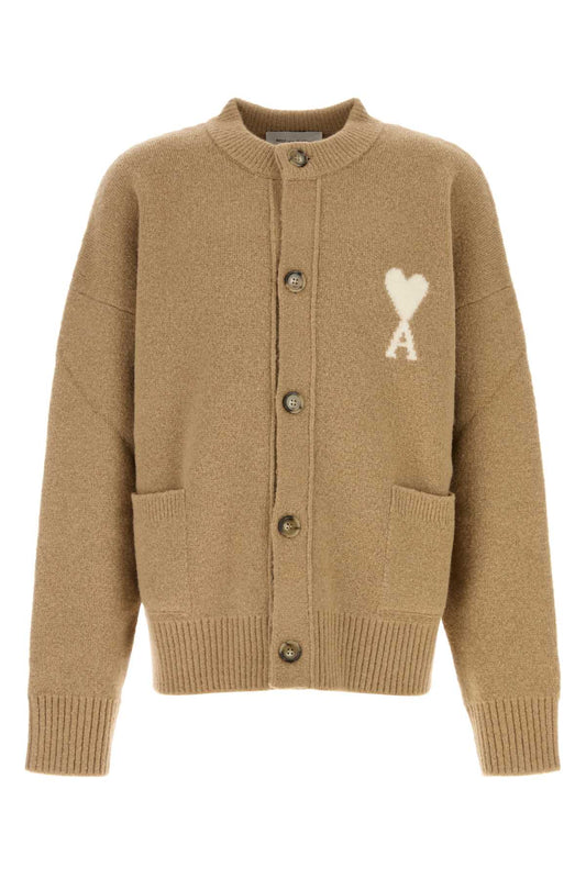 QUOTA-CREWNECKCARDIGANWITHAMIDECOEUR KNITWEARS