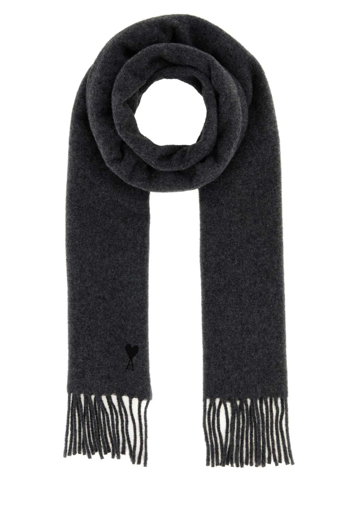QUOTA-WOOLSCARFWITHAMIDECOEUREMBROIDERY SCARFS AND FOULARDS
