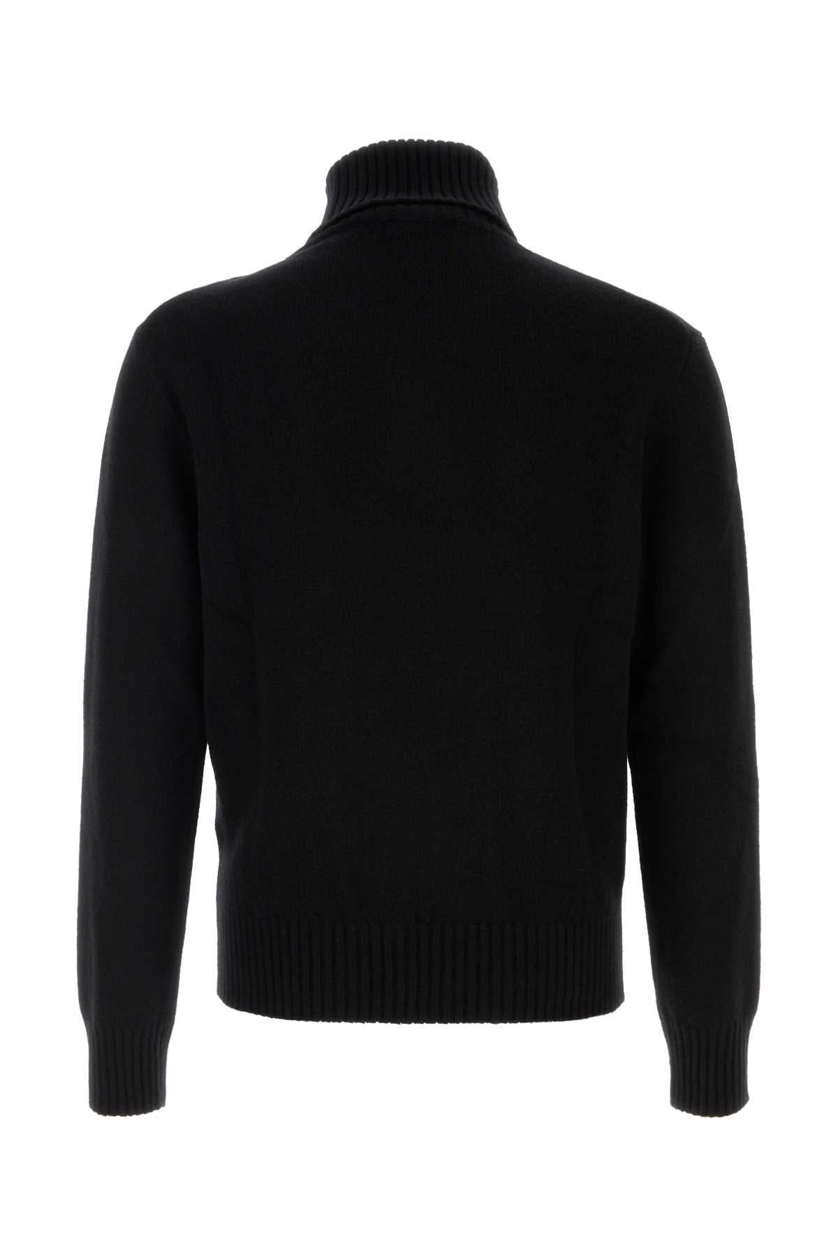 TURTLENECKSWEATERWITHTONALAMIDECOEUR KNITWEARS