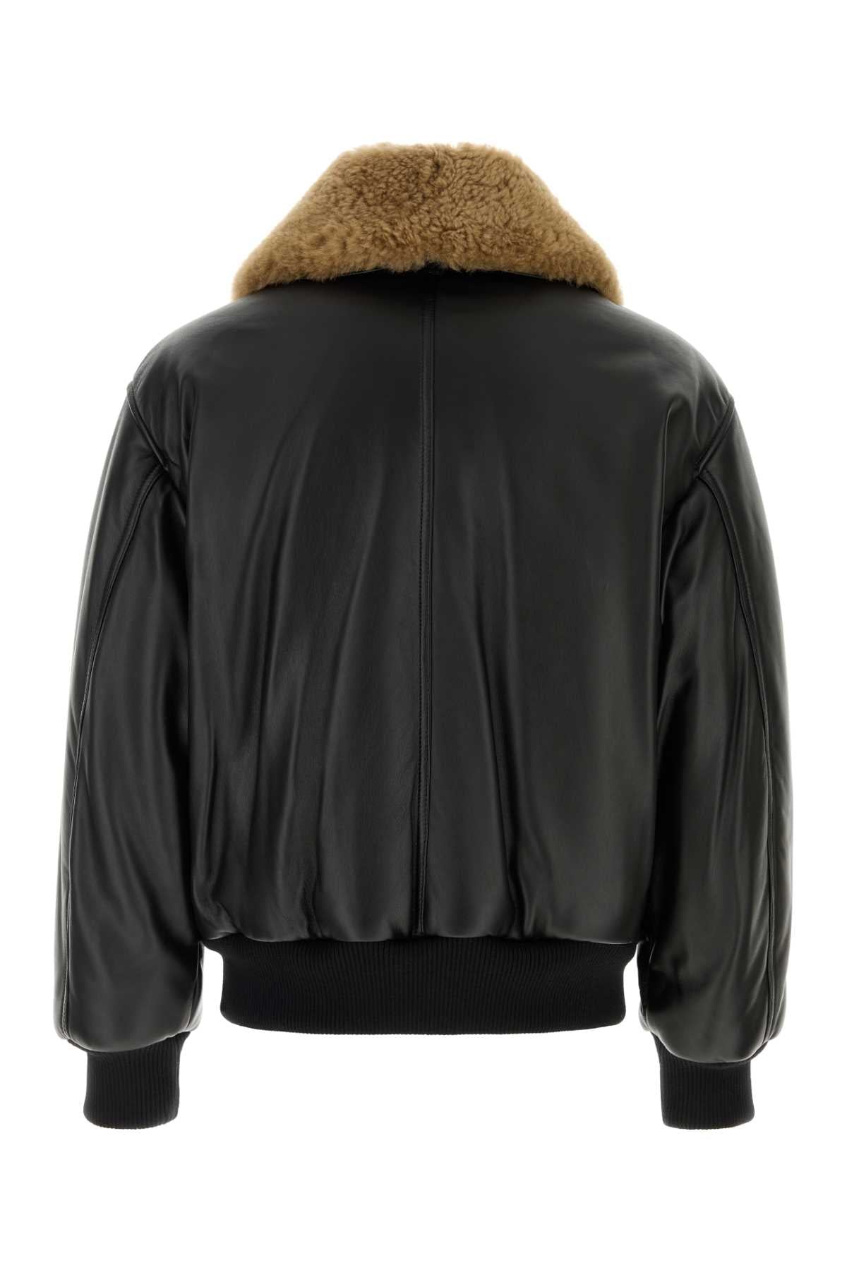 ZIPPEDPADDEDJACKETWITHSHEARLINGCOLLAR BLAZERS AND VESTS