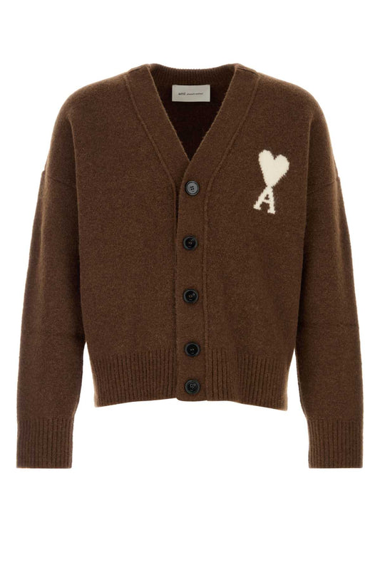 QUOTA-VNECKCARDIGANWITHAMIDECOEUR KNITWEARS