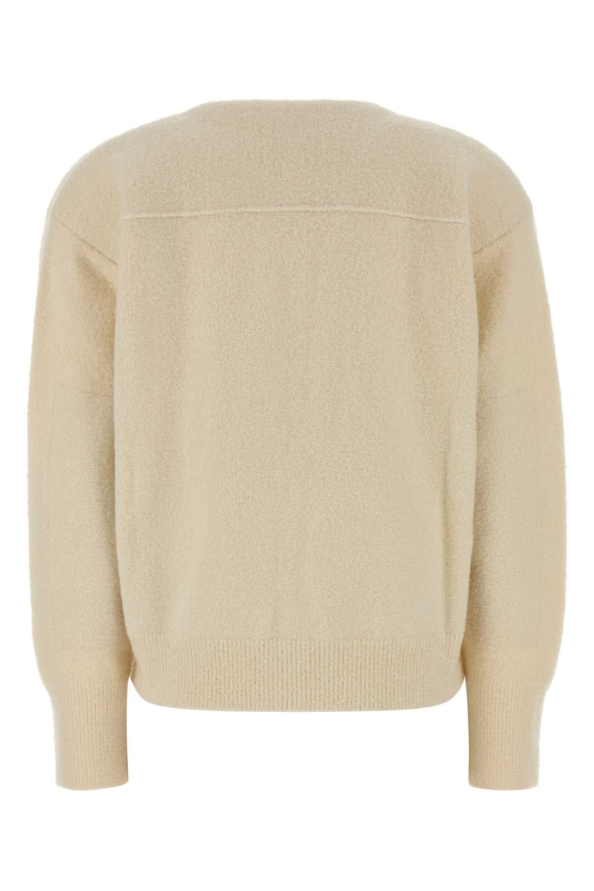 CARDIGAN IN BOUCLE CHIUSURA BROCHE ORO KNITWEARS