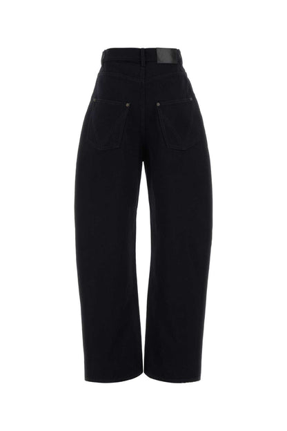 DENIM WIDE LEG DARK BLU BACK TAG JEANS