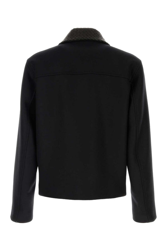 BLOUSON IN LANA COLLETTO IN PELLE ZIP BLAZERS AND VESTS