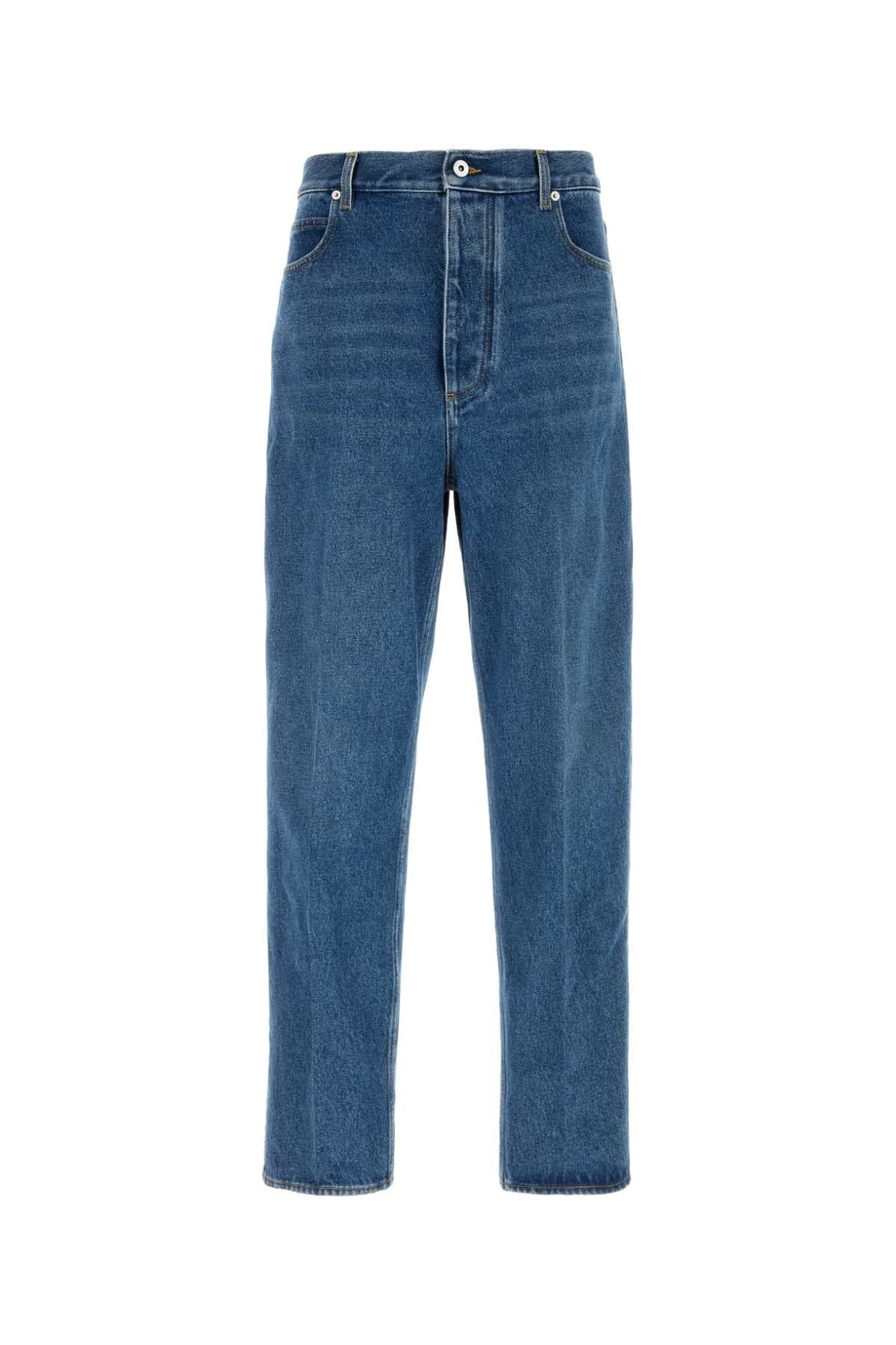 DENIM CON GAMBA MORBIDA E DETTAGLIO IN PELLE SUL B JEANS