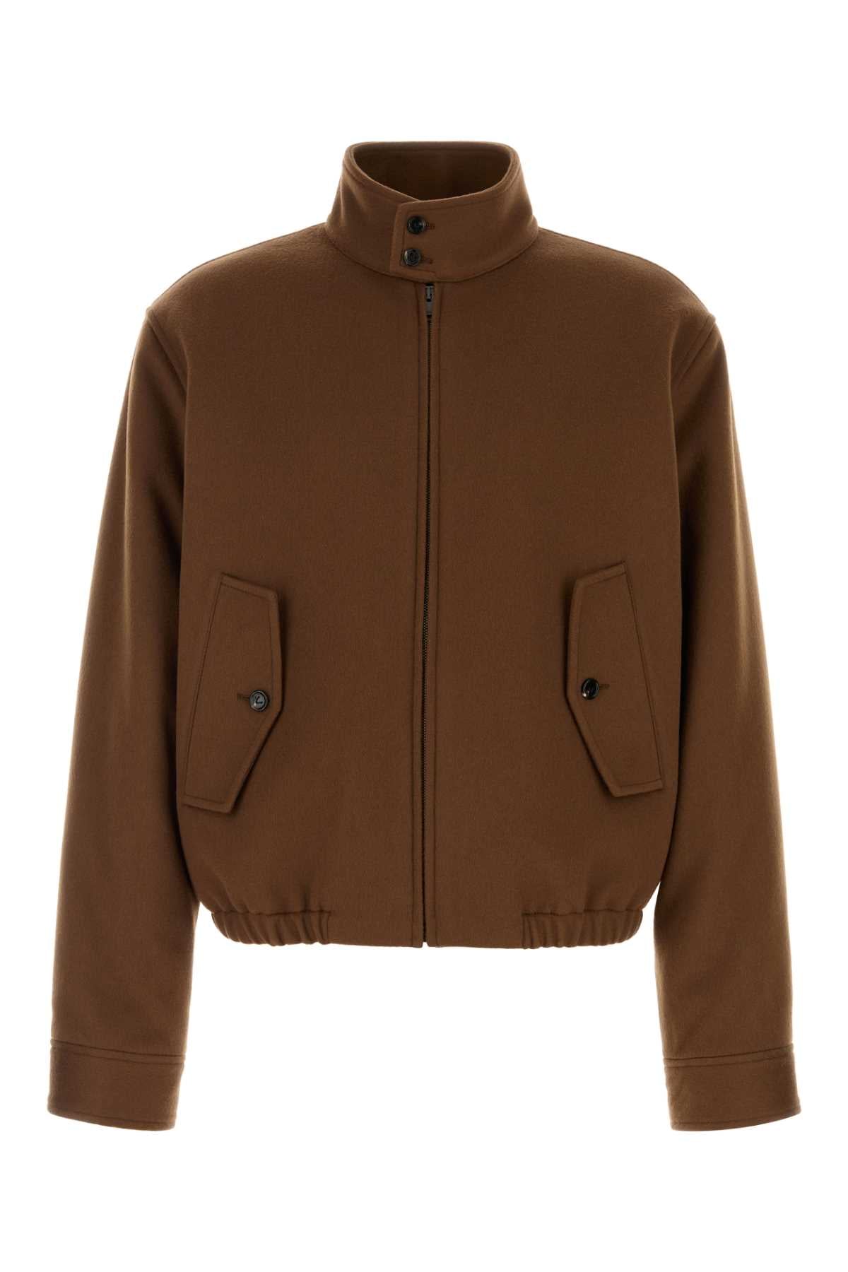 BLOUSON IN LANA CASHMERE CON COLLO STAND E POLSINI JACKETS