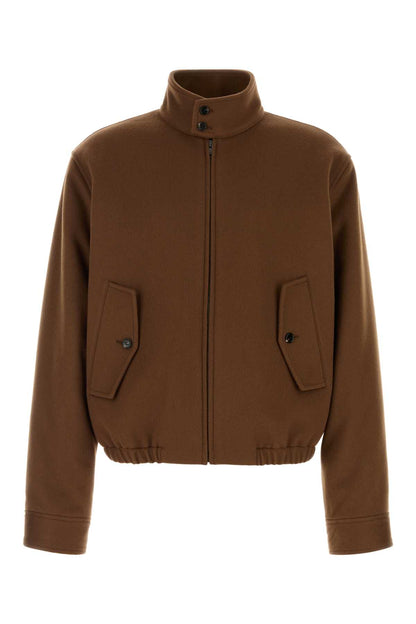 BLOUSON IN LANA CASHMERE CON COLLO STAND E POLSINI JACKETS