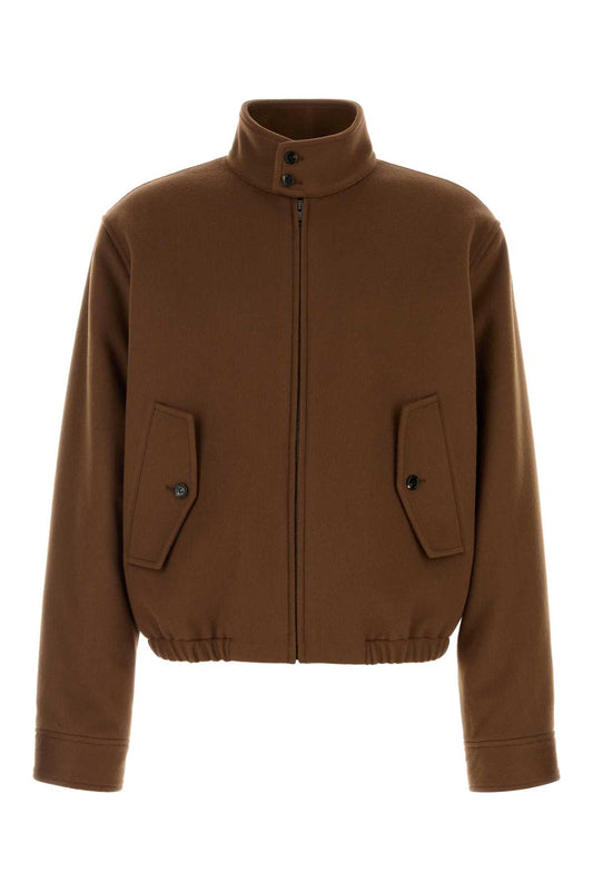 BLOUSON IN LANA CASHMERE CON COLLO STAND E POLSINI JACKETS