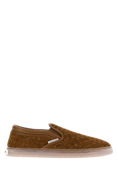 SERENA SLIP ON INTRECCIO SUEDE LOAFERS