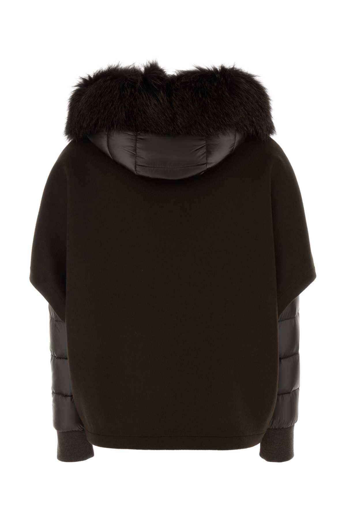 PIUMINO CON LANA,CA CON PELO VOLPE DOWN JACKETS