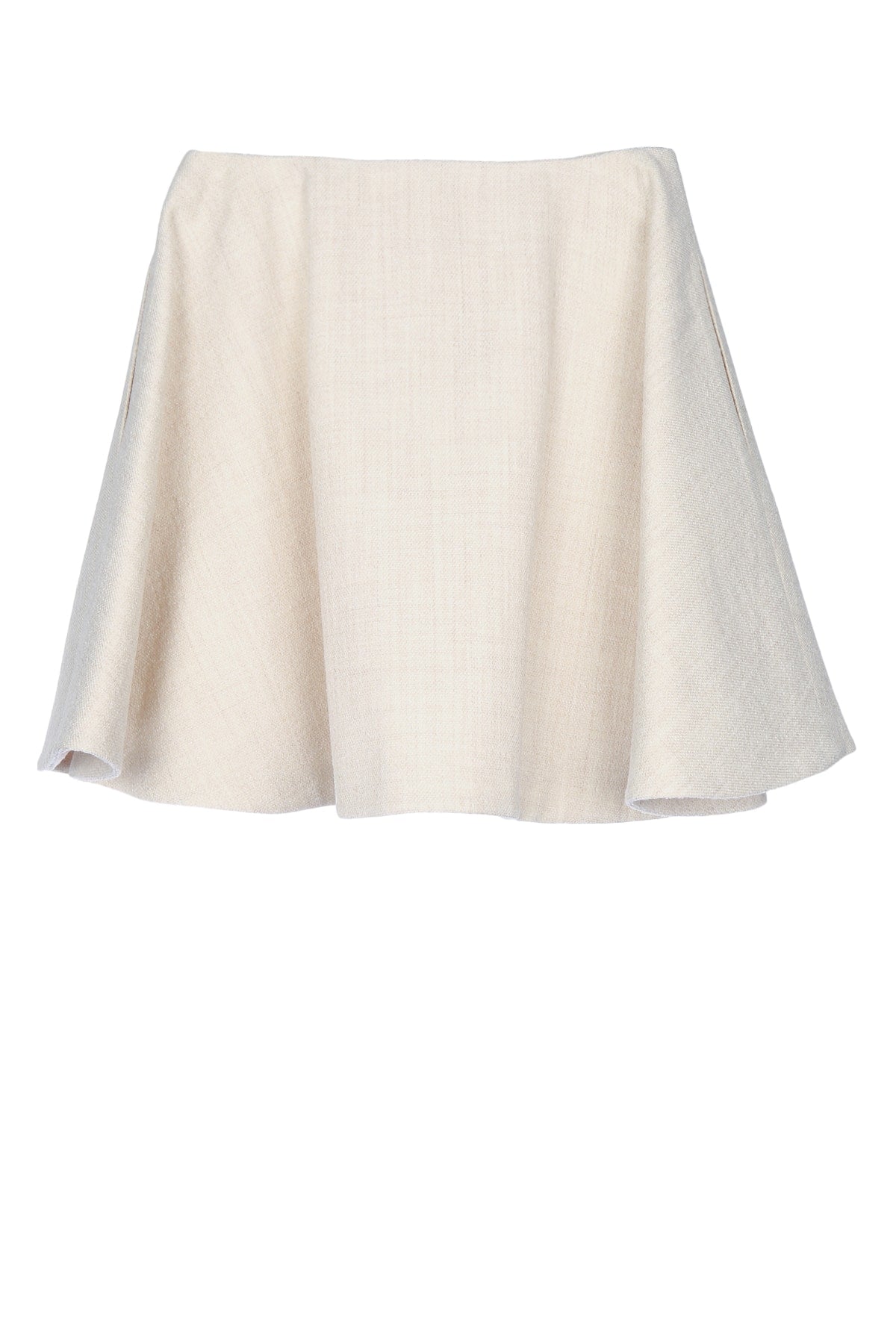 MINI  PEPLUM SEMPLICE PANNA SOLID BOUCLE TOPS