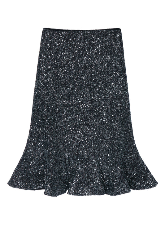 SKIRT PEPLUM MAGLIA PAILLETTES SKIRTS