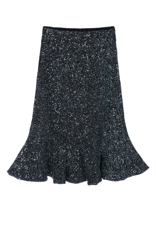 SKIRT PEPLUM MAGLIA PAILLETTES SKIRTS