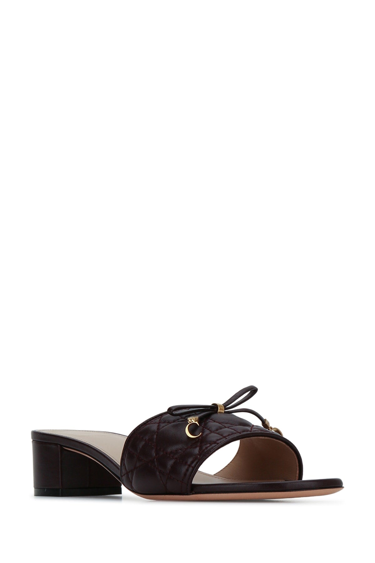 SANDALO CANNAGE BORDEAUX TACCO SANDALS