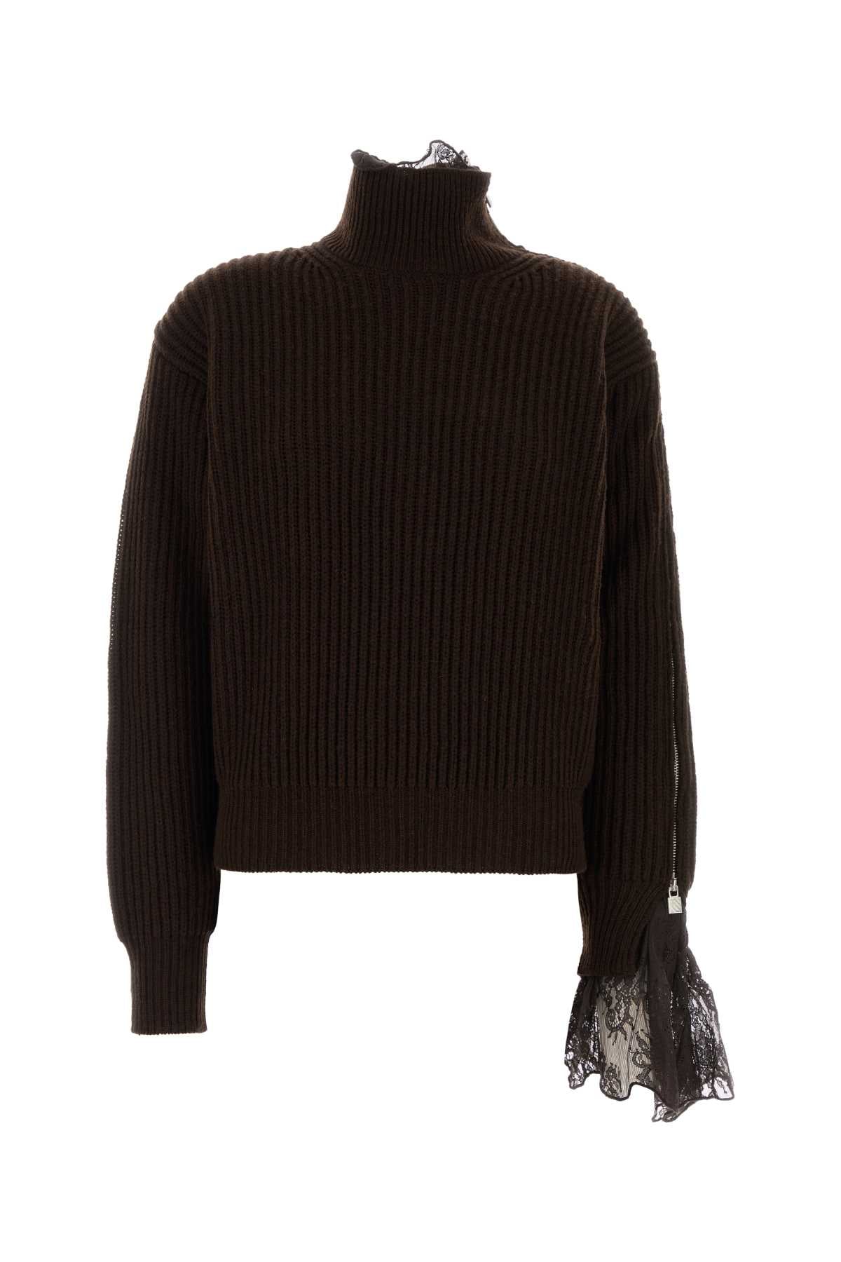 MAGLIA ZIP E PIZZO KNITWEARS