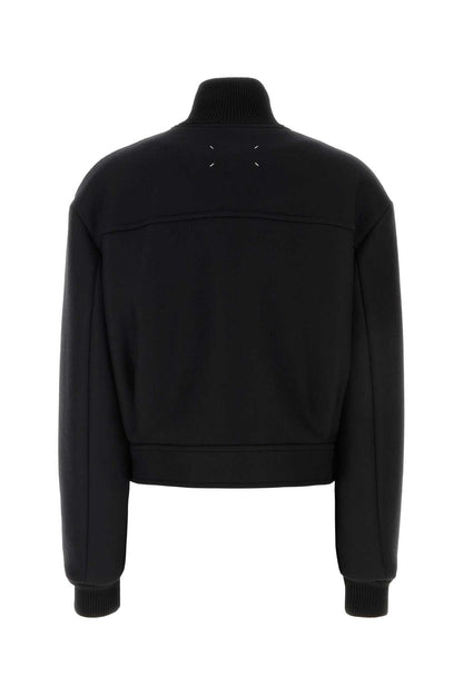 ZIPPED WOOL BOMBER JACKET JACKETS