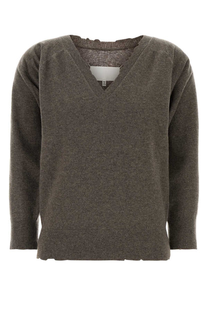 LIVED-IN KNITWEAR V-NECK SWEATER SWEATSHIRTS
