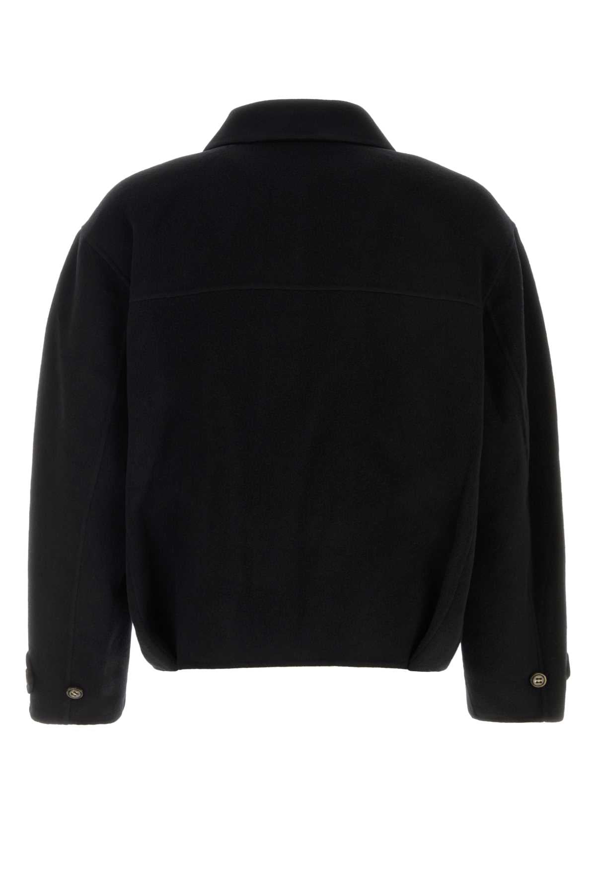 RELAXEDWOOLJACKET BLAZERS AND VESTS