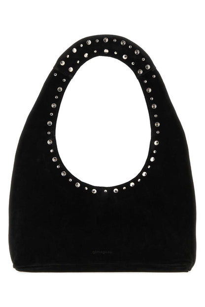 FRANCA BAG SUEDE BLACK HANDBAGS