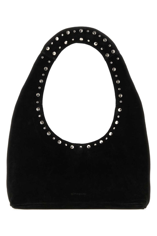 FRANCA BAG SUEDE BLACK HANDBAGS