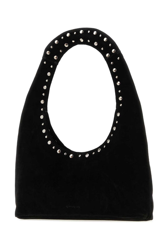 FRANCA BAG SUEDE BLACK HANDBAGS