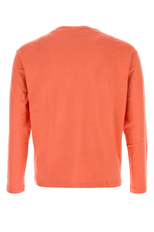 BRUSHED ORGANIC COTTON JERSEY L/S TEE T-SHIRTS