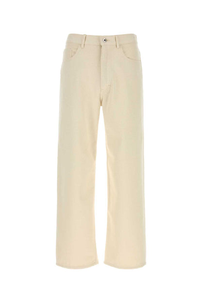 SILK NEP DENIM 5P WIDE PANTS JEANS