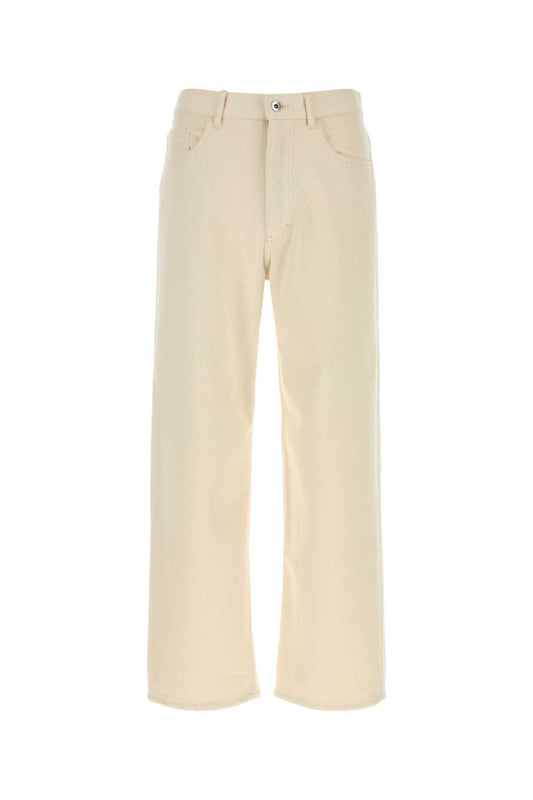 SILK NEP DENIM 5P WIDE PANTS JEANS