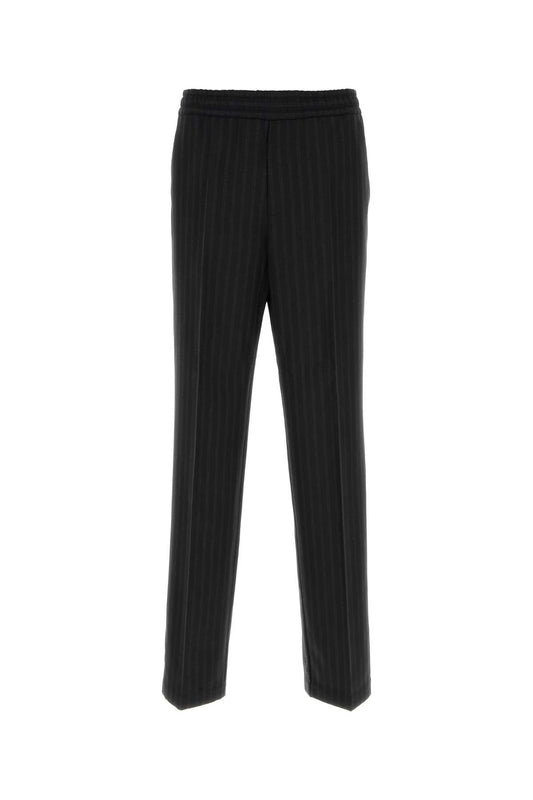 INFORMAL PANT RESPONSIBLE GRECA JACQUARD WOOL EVEN PANTS