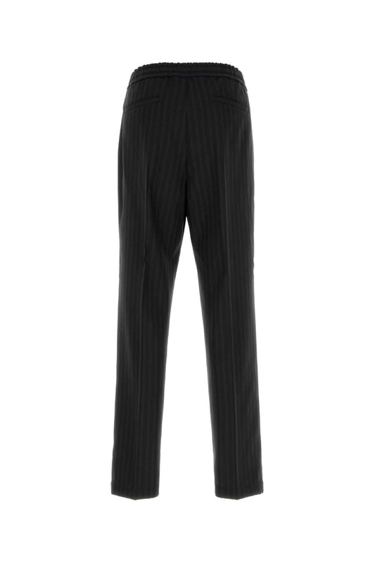 INFORMAL PANT RESPONSIBLE GRECA JACQUARD WOOL EVEN PANTS