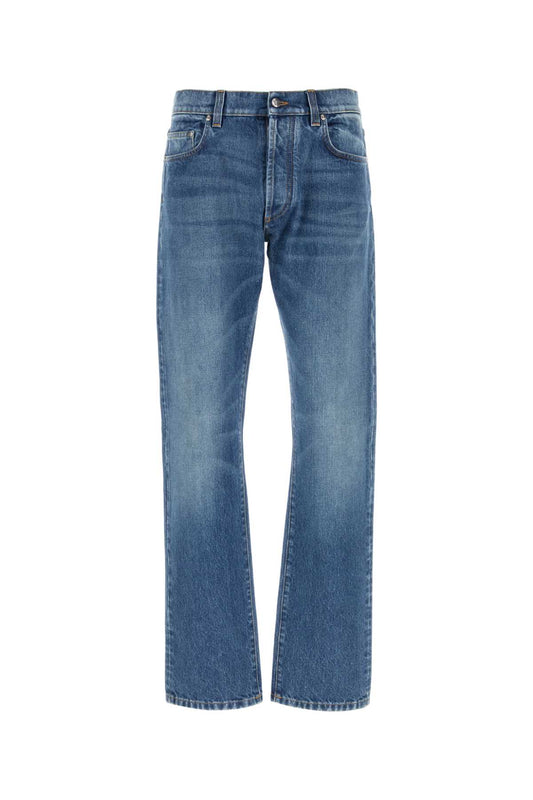 PANT DENIM STONE-WASHED NOT STRETCH FABRIC JEANS