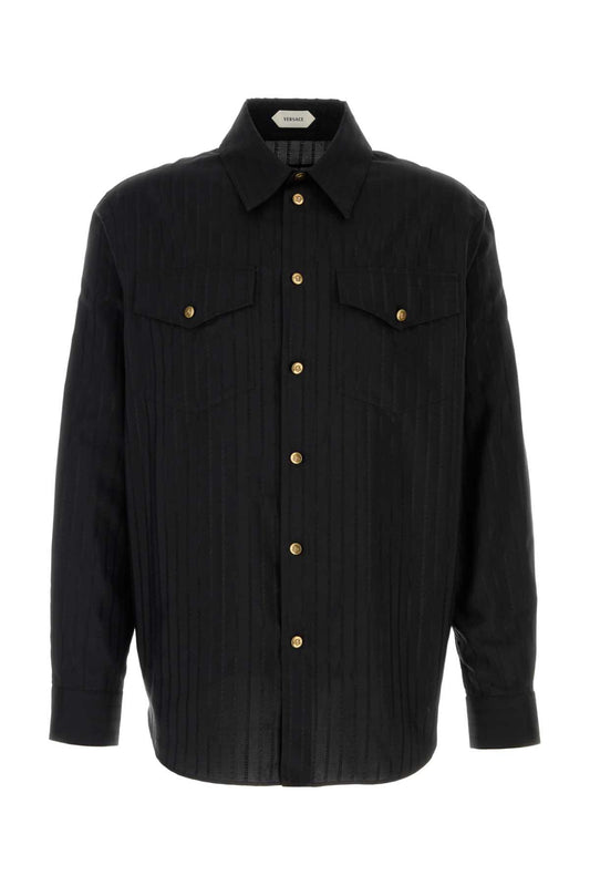 INFORMAL SHIRT RESPONSIBLE COTTON SILK MICRO GRECA SHIRTS