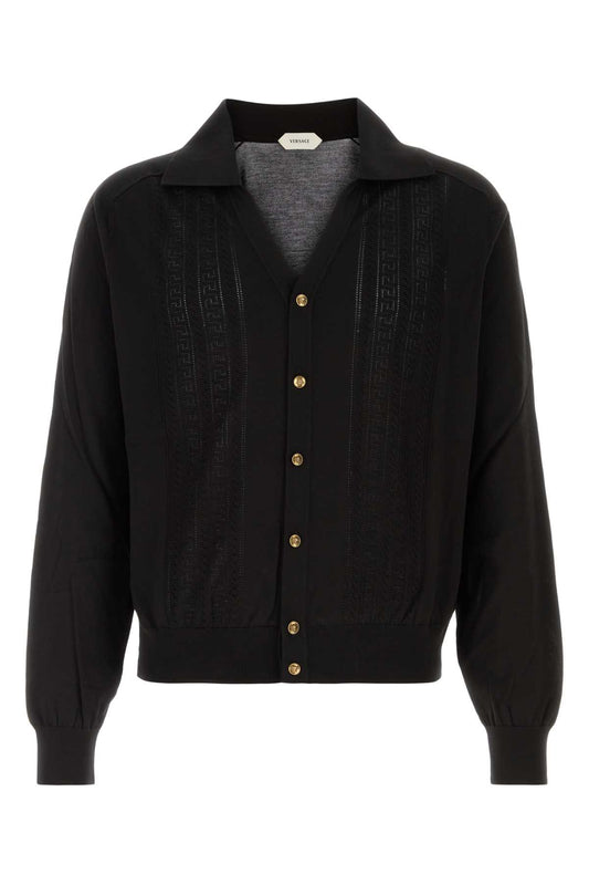 KNIT SWEATER GRECA LACE STITCH TOPS